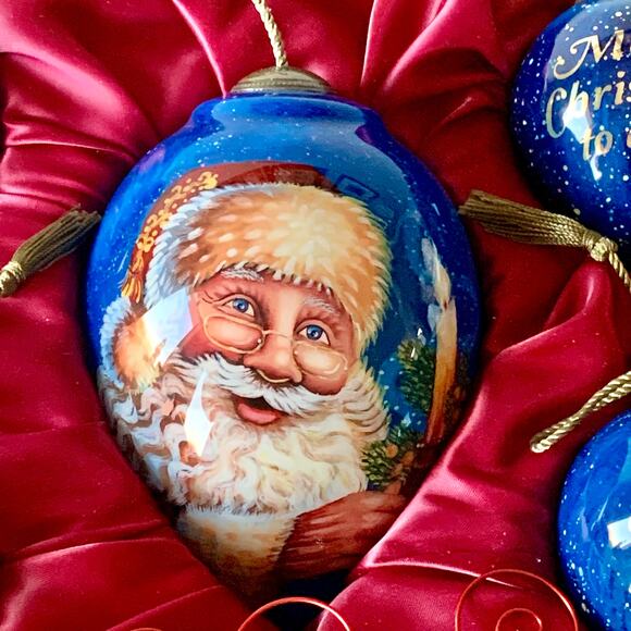 Ne'Qwa Art Crimson Cardinal Ornament Gift Set 5 Glass Ornaments Dona Gelsinger - Picture 5 of 13